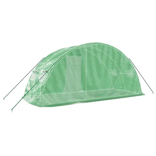 Staklenik s čeličnim okvirom zeleni 10 m² 5 x 2 x 2,3 m - Zelena 5 x 2 x 2.3 m Cijena