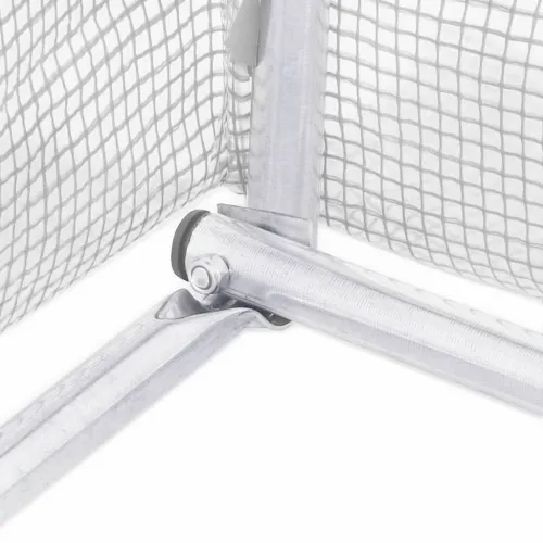 Staklenik s čeličnim okvirom bijeli 12 m² 6 x 2 x 2,85 m - Bijela 6 x 2 x 2.85 m Cijena