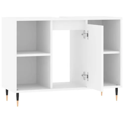 Kupaonski ormarić bijeli 80 x 33 x 60 cm od konstruiranog drva - Bijela 1 1 Cijena