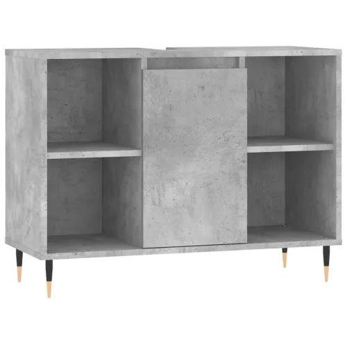 Kupaonski ormarić boja betona 80x33x60 cm od konstruiranog drva - Beton siva Cijena