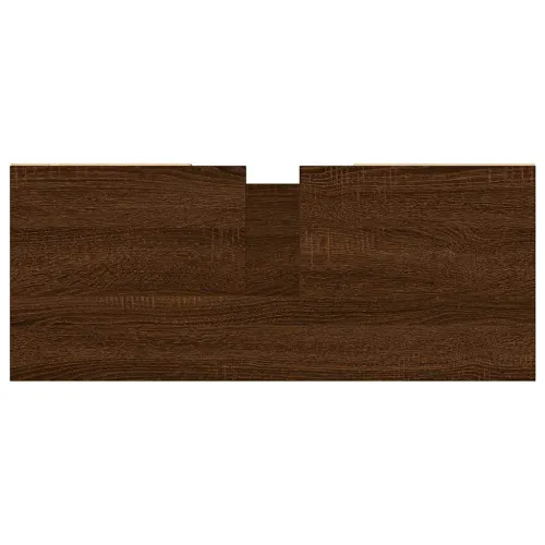 Ormarić za Lavabo - Umivaonik smeđa boja hrasta 80x33x60 cm drveni - Smeđi hrast Cijena
