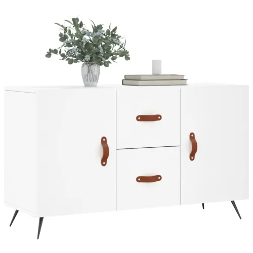 Komoda bijela 100x36x60 cm od konstruiranog drva - Bijela Cijena