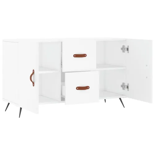 Komoda bijela 100x36x60 cm od konstruiranog drva - Bijela Cijena