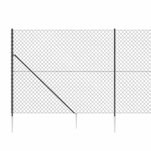 Žičana ograda sa šiljastim držačima antracit 1,6 x 25 m - Antracit 1.6 x 25 m Cijena