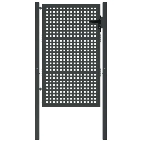 Dvorišna vrata - Vrtna vrata antracit 100x125 cm čelik - 100 x 125 cm Cijena