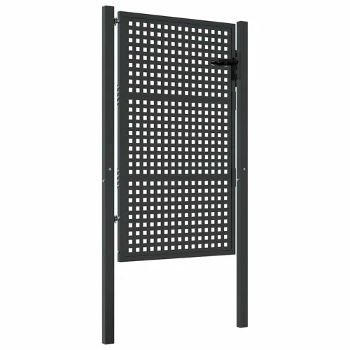 Dvorišna vrata - Vrtna vrata antracit 100x125 cm čelik - 100 x 125 cm Cijena