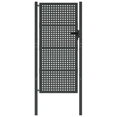 Dvorišna vrata - Vrtna vrata antracit 100x200 cm čelik - 100 x 200 cm Cijena