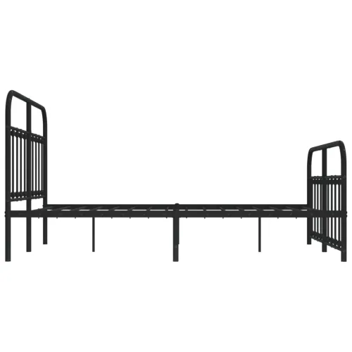 Metalni okvir kreveta uzglavlje i podnožje crni 140x200 cm - Crna 140 x 200 cm s uzglavljem i podnožjem Cijena