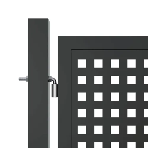 Dvorišna vrata - Vrtna vrata antracit 400x125 cm čelik - 400 x 125 cm Cijena
