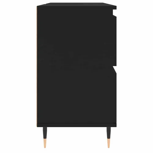 Kupaonski ormarić crni 80 x 33 x 60 cm od konstruiranog drva - Crna Cijena