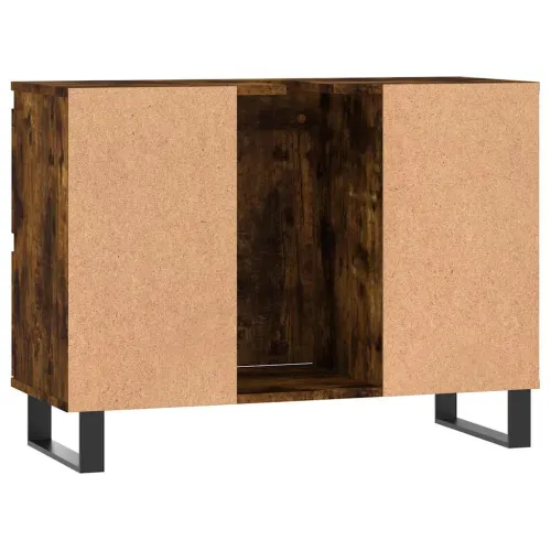 Kupaonski ormarić boja dimljenog hrasta 80 x 33 x 60 cm drveni - Dimljeni hrast Cijena