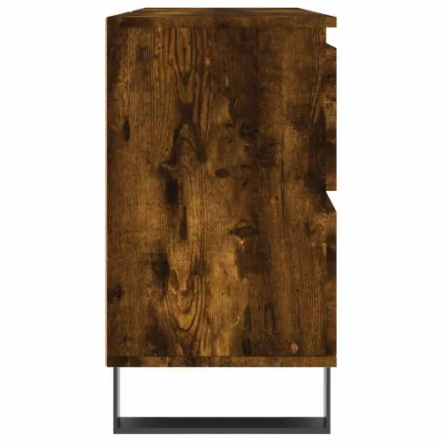 Kupaonski ormarić boja dimljenog hrasta 80 x 33 x 60 cm drveni - Dimljeni hrast Cijena