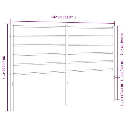 Metalno zamjensko uzglavlje bijelo 135 cm - Bijela 135 cm 1 Cijena