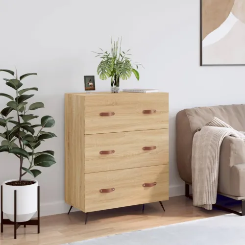 Komoda boja hrasta sonome 69,5 x 34 x 90 cm konstruirano drvo - sonoma hrast 1 Sonoma hrast Cijena