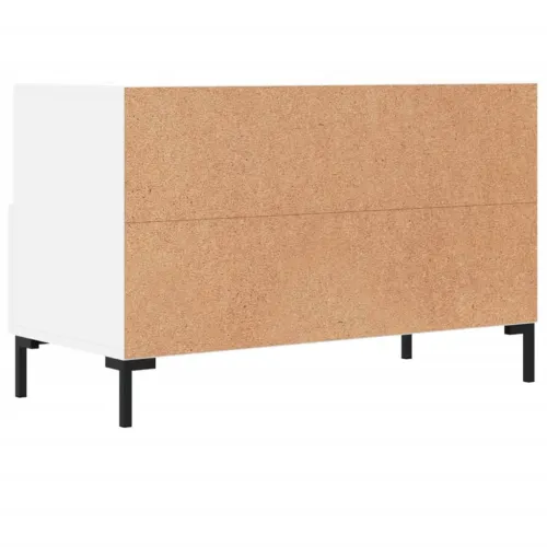 TV ormarić bijeli 80 x 36 x 50 cm od konstruiranog drva - Bijela 1 Cijena