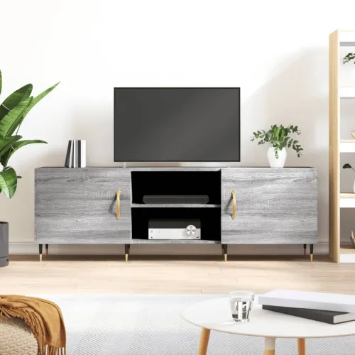 TV ormarić boja hrasta sonome 150x30x50 cm konstruirano drvo - Sivi hrast sonoma Cijena