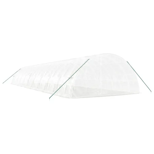 Plastenik s čeličnim okvirom bijeli 120 m² 20 x 6 x 2,85 m - Bijela 20 x 6 x 2.85 m Cijena