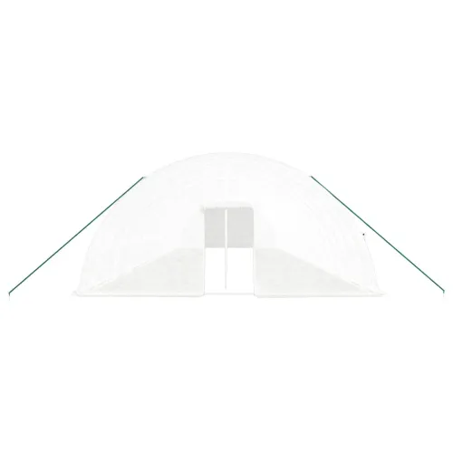 Plastenik s čeličnim okvirom bijeli 120 m² 20 x 6 x 2,85 m - Bijela 20 x 6 x 2.85 m Cijena