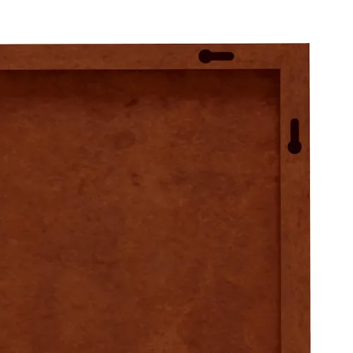 Vrtni zidni ukras 55 x 55 cm čelik COR-TEN s uzorkom trave Cijena