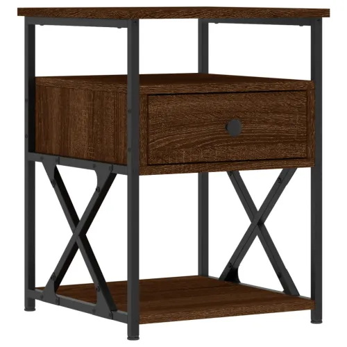 Noćni ormarići 2 kom boja hrasta 40x42x55 cm konstruirano drvo - Smeđi hrast 2 Cijena