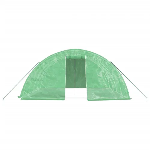Staklenik s čeličnim okvirom zeleni 20 m² 5 x 4 x 2,3 m - Zelena 5 x 4 x 2.3 m Cijena