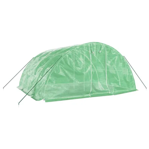 Staklenik s čeličnim okvirom zeleni 20 m² 5 x 4 x 2,3 m - Zelena 5 x 4 x 2.3 m Cijena