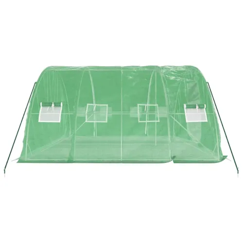 Staklenik s čeličnim okvirom zeleni 20 m² 5 x 4 x 2,3 m - Zelena 5 x 4 x 2.3 m Cijena