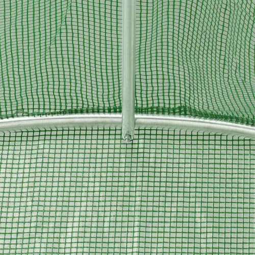 Staklenik s čeličnim okvirom zeleni 60 m² 12 x 5 x 2,3 m - Zelena 12 x 5 x 2.3 m Cijena