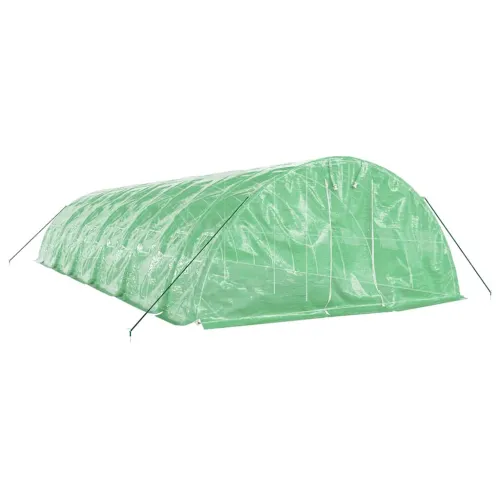 Staklenik s čeličnim okvirom zeleni 60 m² 12 x 5 x 2,3 m - Zelena 12 x 5 x 2.3 m Cijena