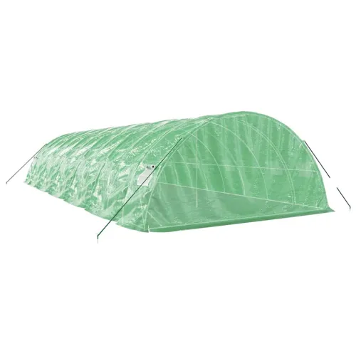 Staklenik s čeličnim okvirom zeleni 60 m² 12 x 5 x 2,3 m - Zelena 12 x 5 x 2.3 m Cijena