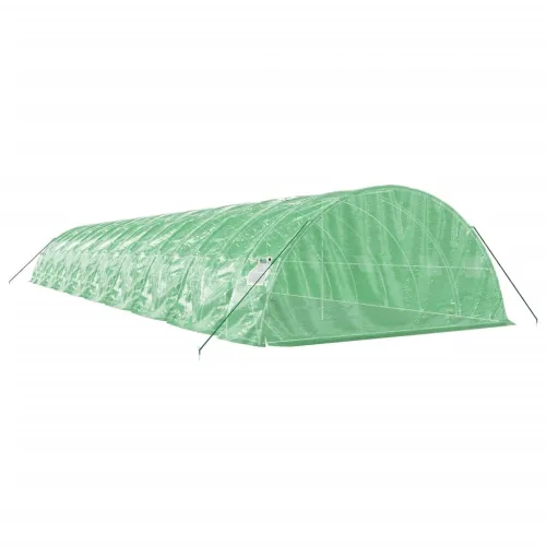 Staklenik s čeličnim okvirom zeleni 90 m² 18 x 5 x 2,3 m - Zelena 18 x 5 x 2.3 m Cijena