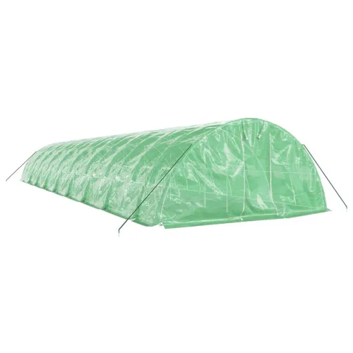 Staklenik s čeličnim okvirom zeleni 90 m² 18 x 5 x 2,3 m - Zelena 18 x 5 x 2.3 m Cijena