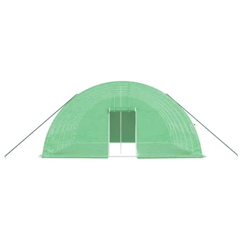 Plastenik s čeličnim okvirom zeleni 36 m² 6 x 6 x 2,85 m - Zelena 6 x 6 x 2.85 m Cijena