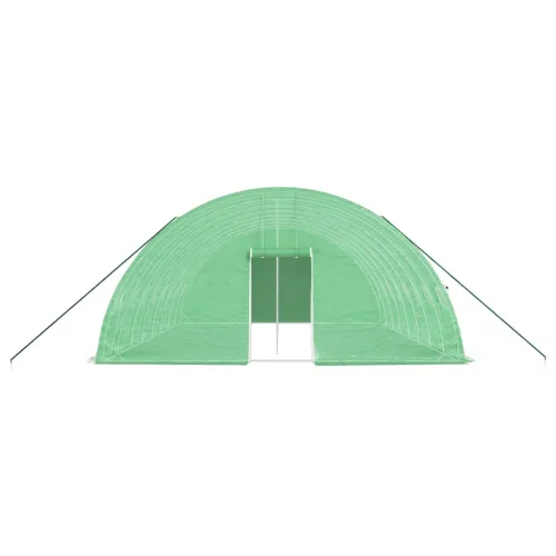 Plastenik s čeličnim okvirom zeleni 48 m² 8 x 6 x 2,85 m - Zelena 8 x 6 x 2.85 m Cijena