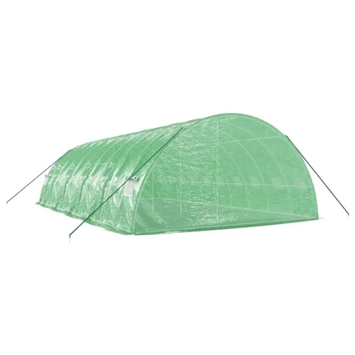 Plastenik s čeličnim okvirom zeleni 60 m² 10 x 6 x 2,85 m - Zelena 10 x 6 x 2.85 m Cijena