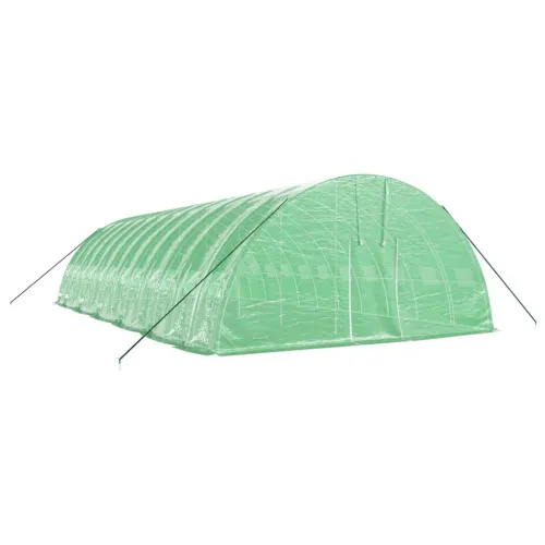 Plastenik s čeličnim okvirom zeleni 72 m² 12 x 6 x 2,85 m - Zelena 12 x 6 x 2.85 m Cijena