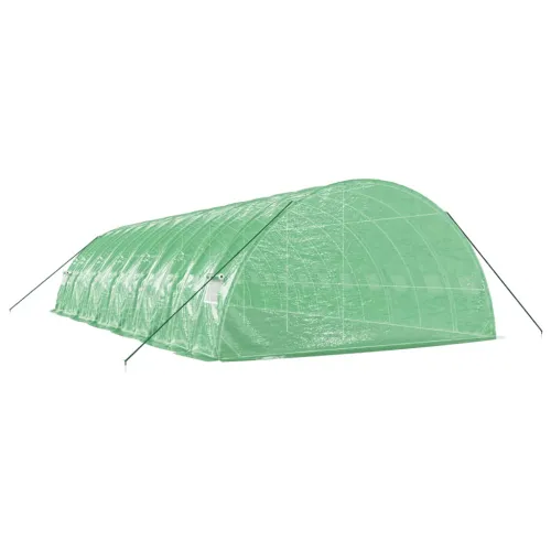 Plastenik s čeličnim okvirom zeleni 72 m² 12 x 6 x 2,85 m - Zelena 12 x 6 x 2.85 m Cijena