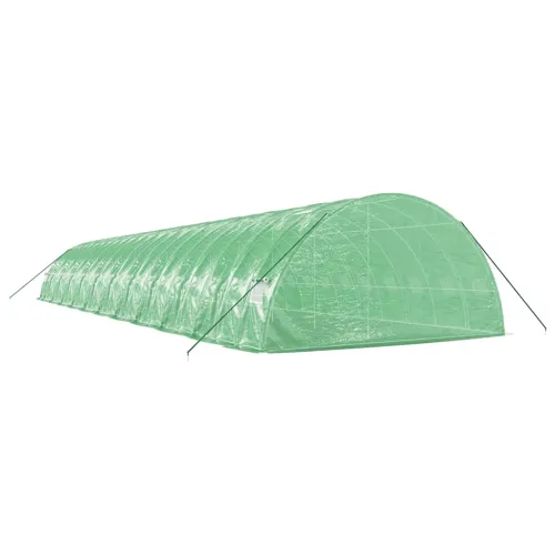 Plastenik s čeličnim okvirom zeleni 132 m² 22 x 6 x 2,85 m - Zelena 22 x 6 x 2.85 m Cijena
