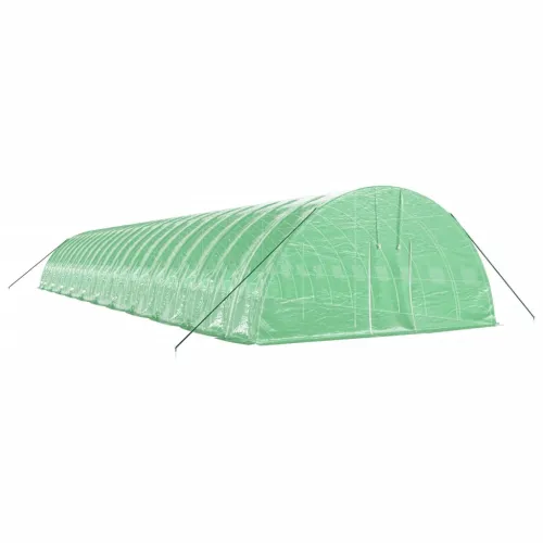 Plastenik s čeličnim okvirom zeleni 132 m² 22 x 6 x 2,85 m - Zelena 22 x 6 x 2.85 m Cijena