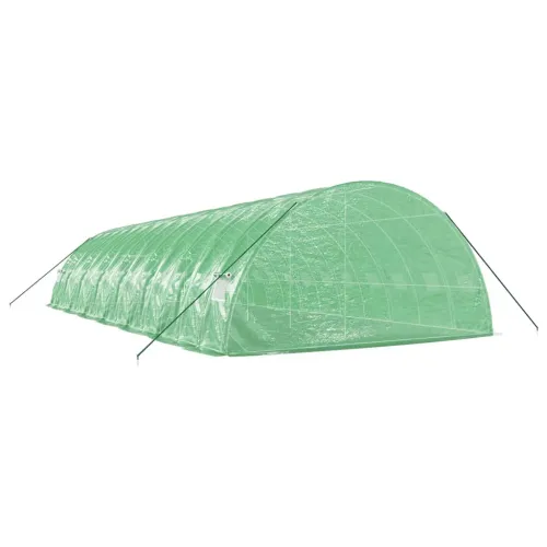 Plastenik s čeličnim okvirom zeleni 84 m² 14 x 6 x 2,85 m - Zelena 14 x 6 x 2.85 m Cijena