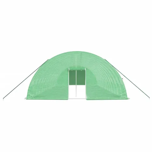 Plastenik s čeličnim okvirom zeleni 84 m² 14 x 6 x 2,85 m - Zelena 14 x 6 x 2.85 m Cijena