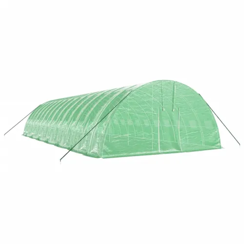 Plastenik s čeličnim okvirom zeleni 84 m² 14 x 6 x 2,85 m - Zelena 14 x 6 x 2.85 m Cijena
