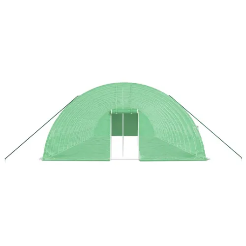 Plastenik s čeličnim okvirom zeleni 96 m² 16 x 6 x 2,85 m - Zelena 16 x 6 x 2.85 m Cijena