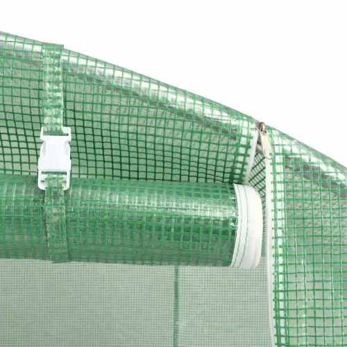 Plastenik s čeličnim okvirom zeleni 96 m² 16 x 6 x 2,85 m - Zelena 16 x 6 x 2.85 m Cijena