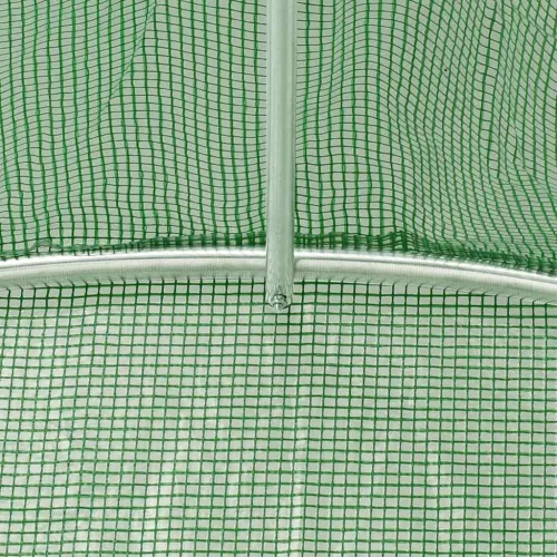Plastenik s čeličnim okvirom zeleni 96 m² 16 x 6 x 2,85 m - Zelena 16 x 6 x 2.85 m Cijena