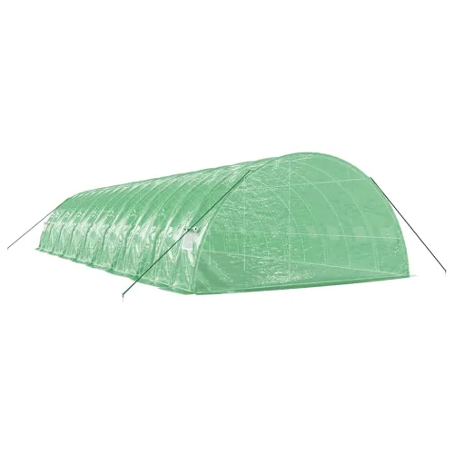 Plastenik s čeličnim okvirom zeleni 96 m² 16 x 6 x 2,85 m - Zelena 16 x 6 x 2.85 m Cijena