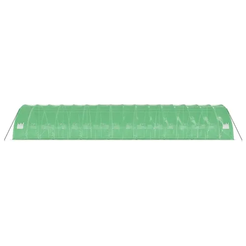 Plastenik s čeličnim okvirom zeleni 96 m² 16 x 6 x 2,85 m - Zelena 16 x 6 x 2.85 m Cijena