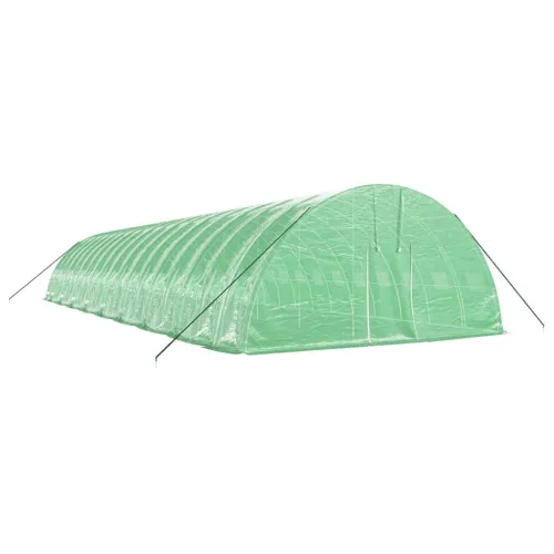 Plastenik s čeličnim okvirom zeleni 108 m² 18 x 6 x 2,85 m - Zelena 18 x 6 x 2.85 m Cijena