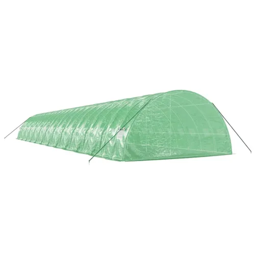 Plastenik s čeličnim okvirom zeleni 144 m² 24 x 6 x 2,85 m - Zelena 24 x 6 x 2.85 m Cijena