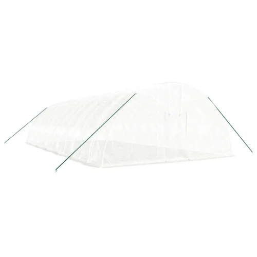 Plastenik s čeličnim okvirom bijeli 72 m² 12 x 6 x 2,85 m - Bijela 12 x 6 x 2.85 m Cijena